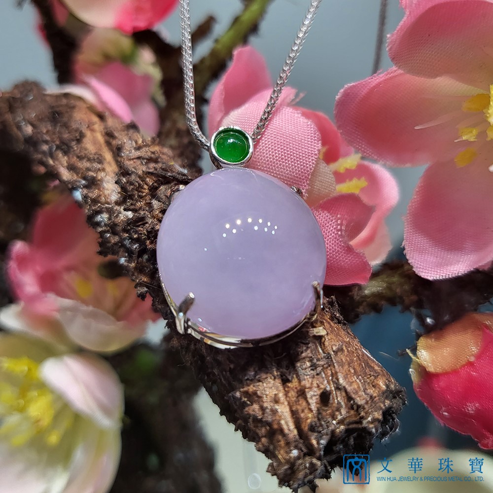 紫翡蛋面玉墜(已售出)