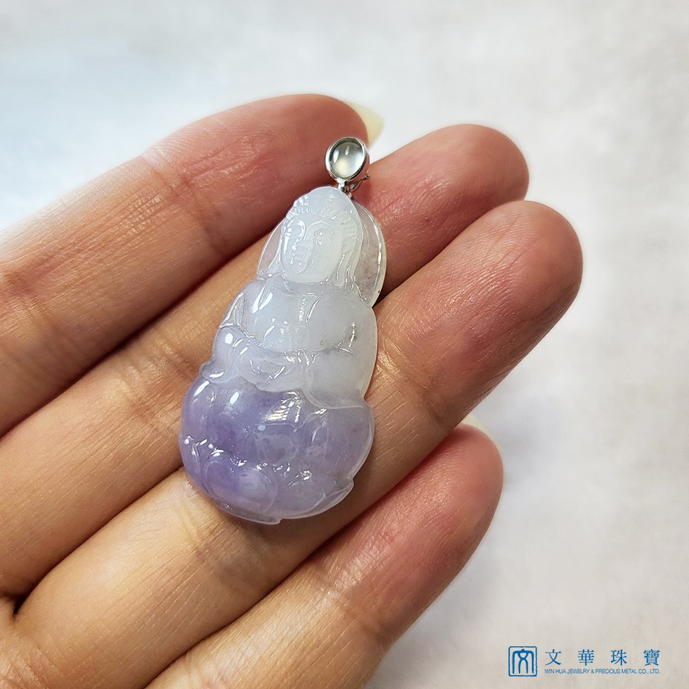 冰紫觀音玉墜(已售出)