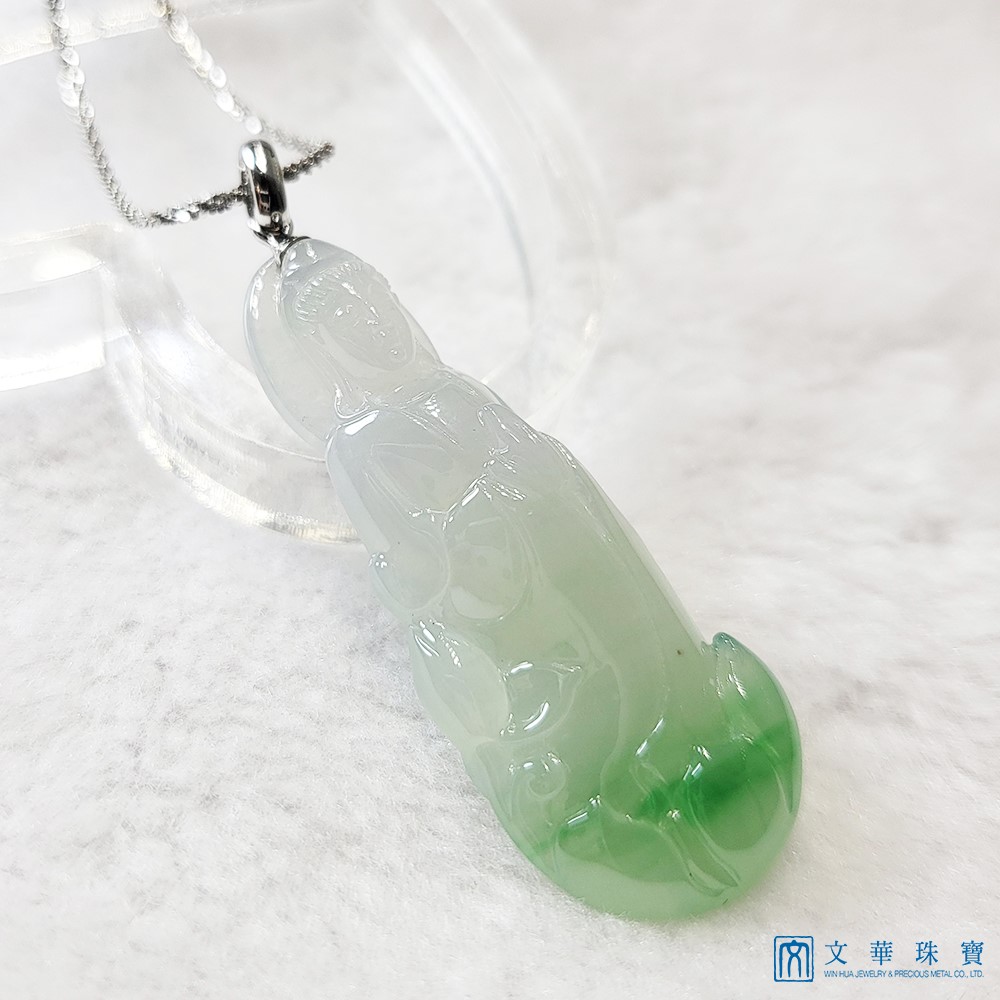 冰糯帶綠立姿觀音 (已售出)
