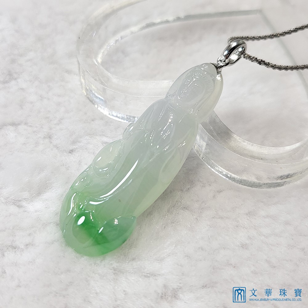 冰糯帶綠立姿觀音 (已售出)