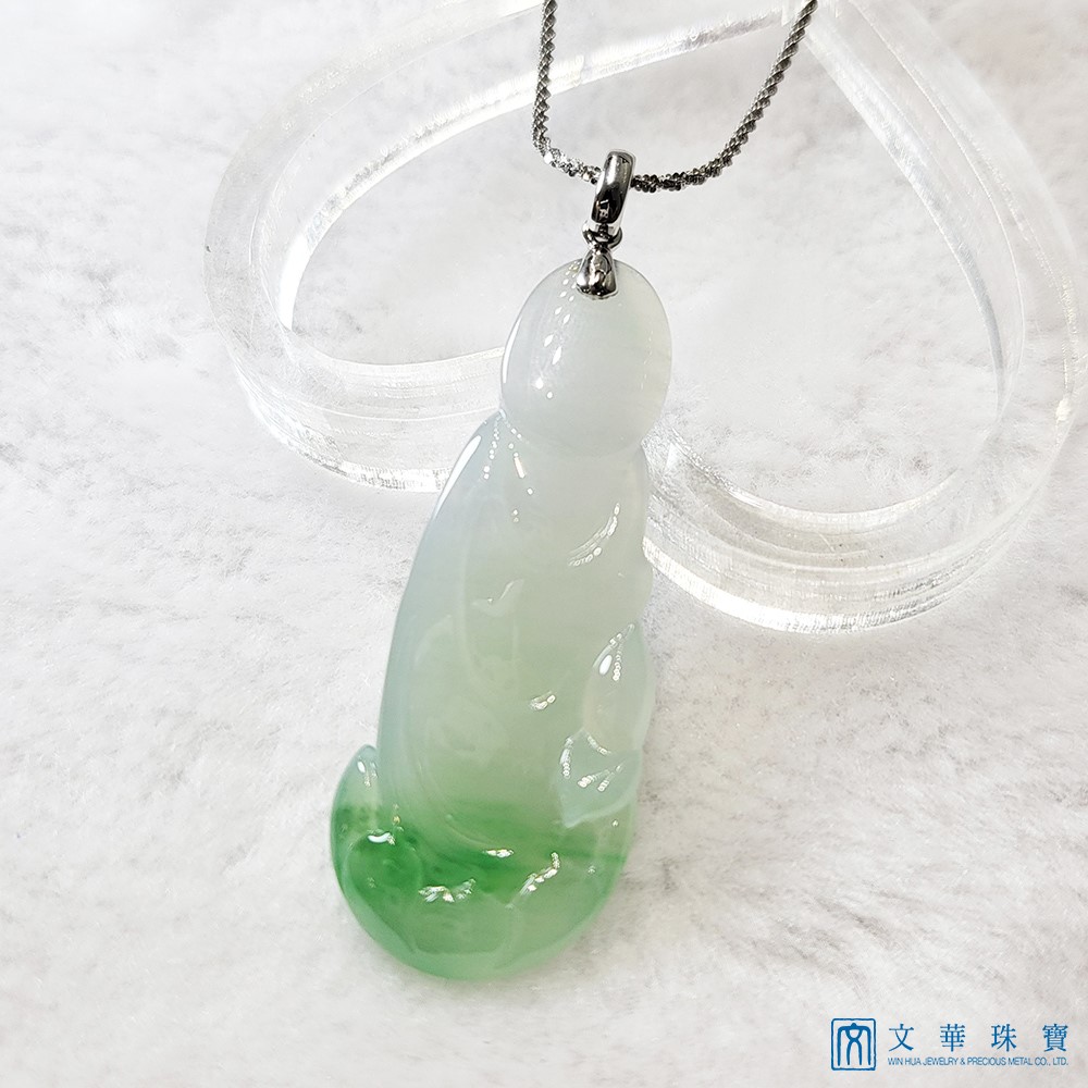 冰糯帶綠立姿觀音 (已售出)