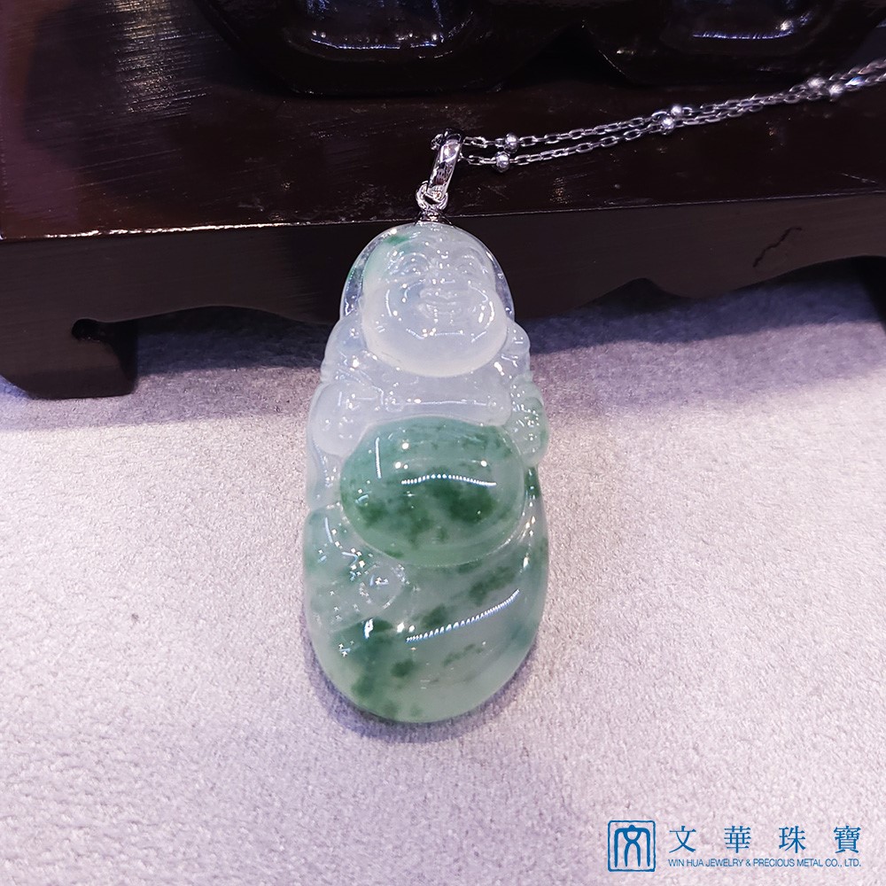 冰玻飄花布袋佛公