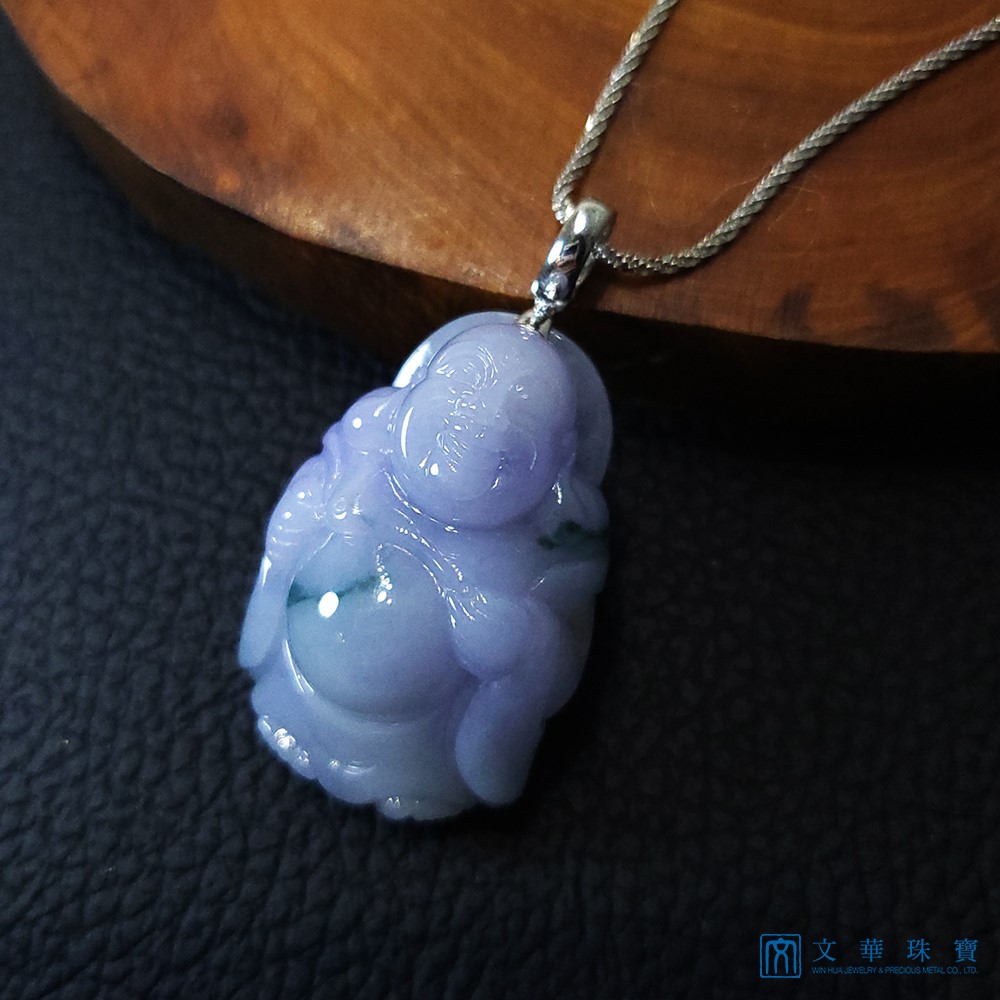 粉紫飄花布袋彌勒(已售出)