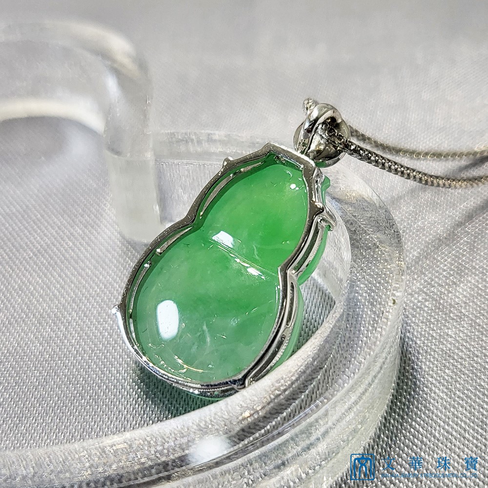 冰糯陽綠福祿玉墜(已售出)