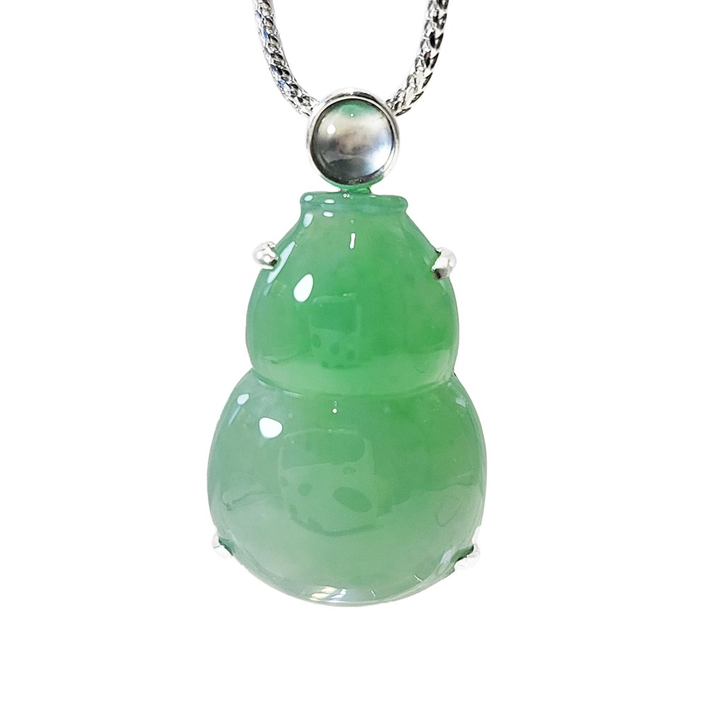 冰糯陽綠福祿玉墜(已售出)