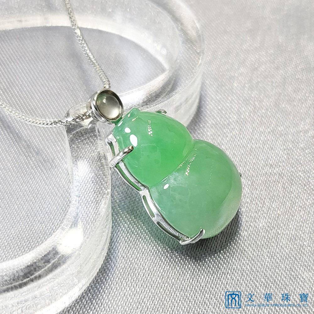 冰糯陽綠福祿玉墜(已售出)