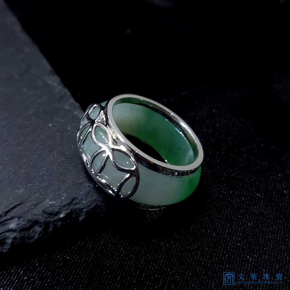 冰種翠綠兩用戒 