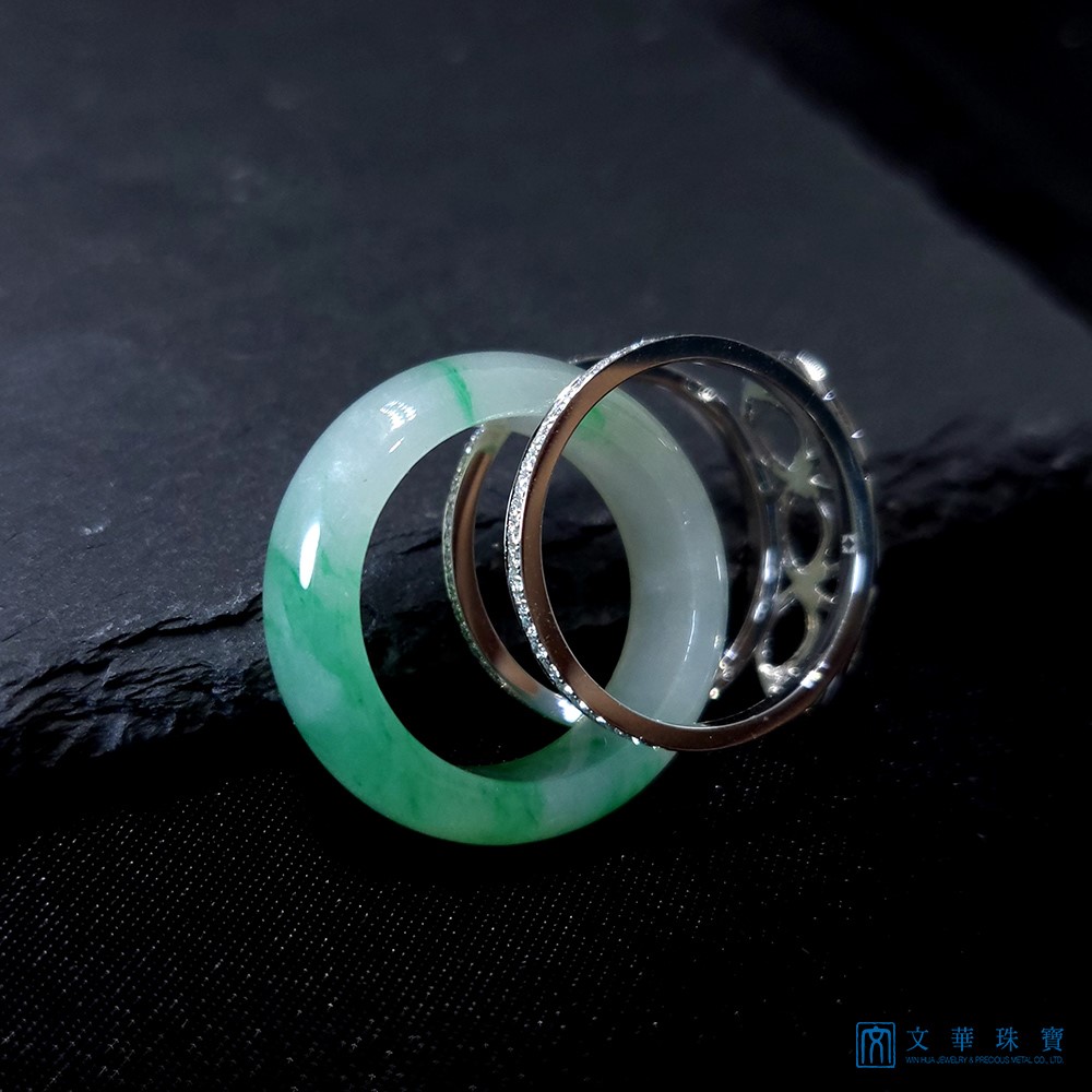 冰種翠綠兩用戒 