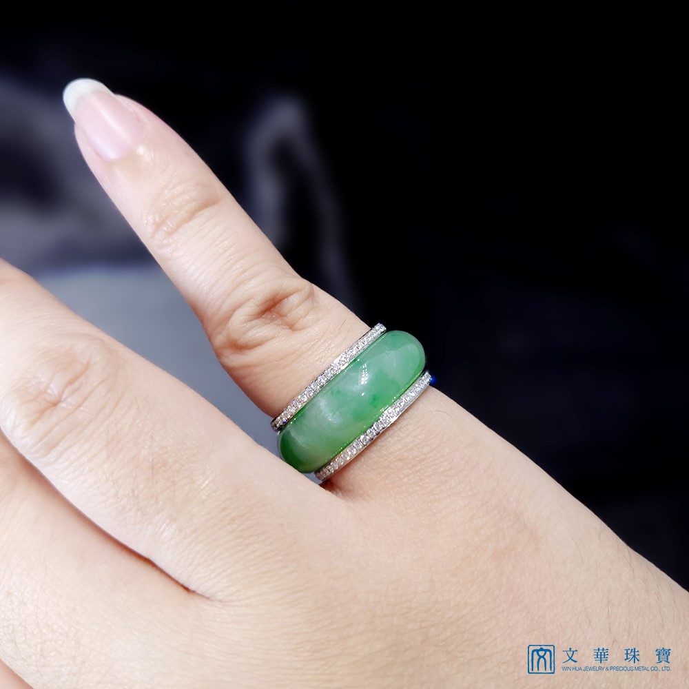 冰種翠綠兩用戒 