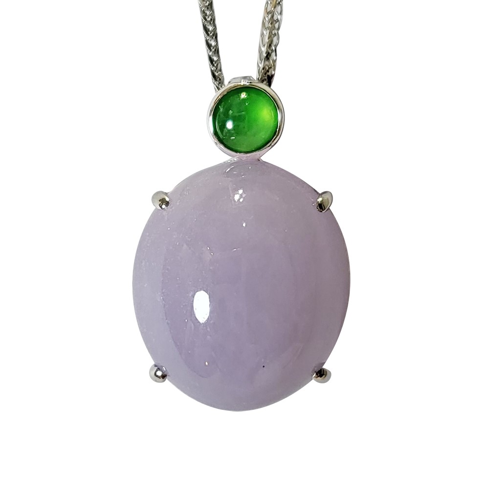 紫玉蛋面玉墜(已售出)