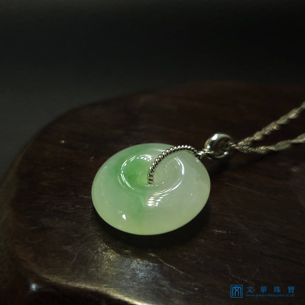 冰糖綠平安扣玉墜(已售出)