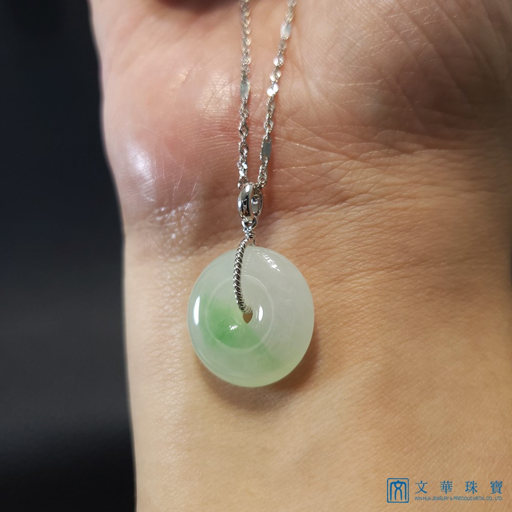 冰糖綠平安扣玉墜(已售出)