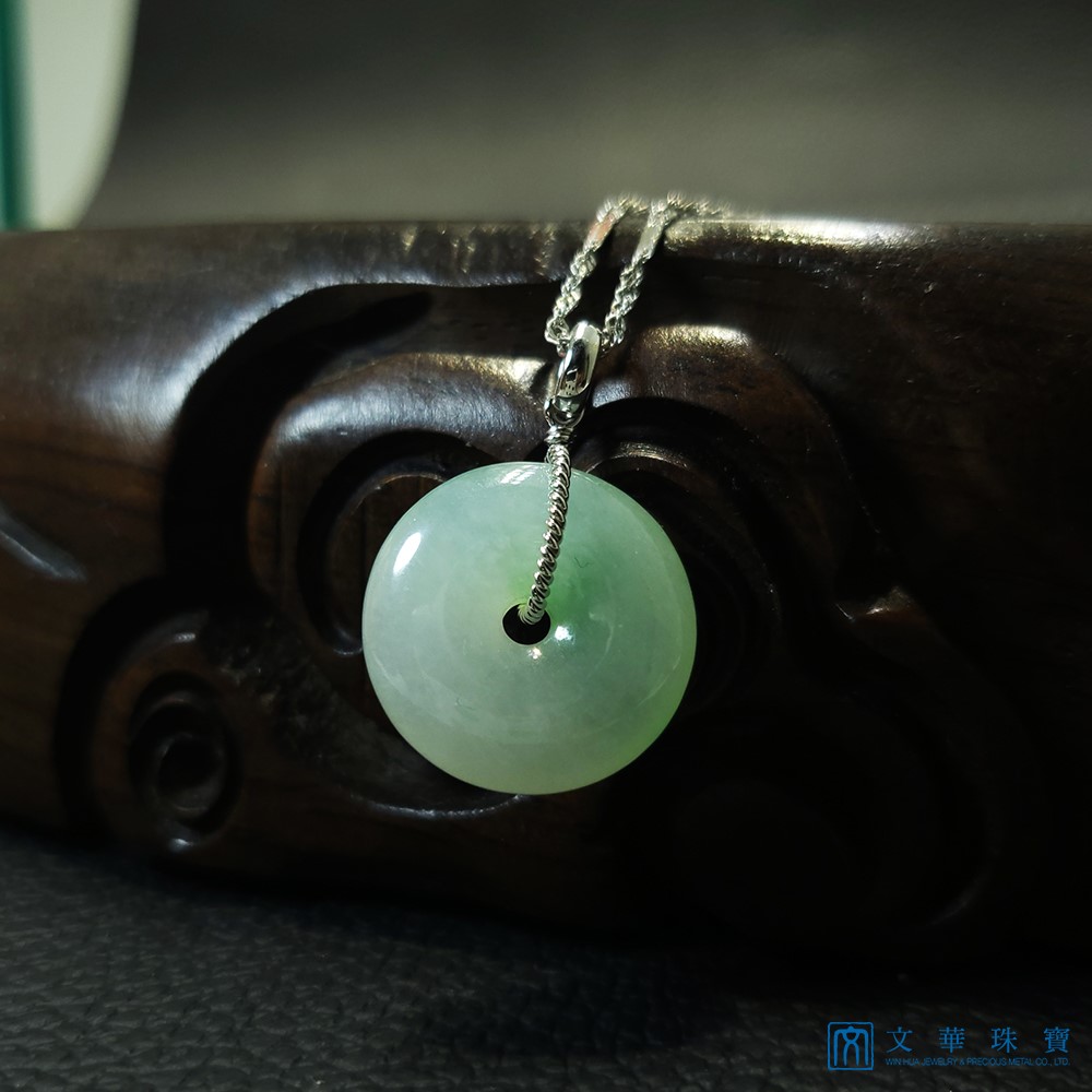 冰糖綠平安扣玉墜(已售出)