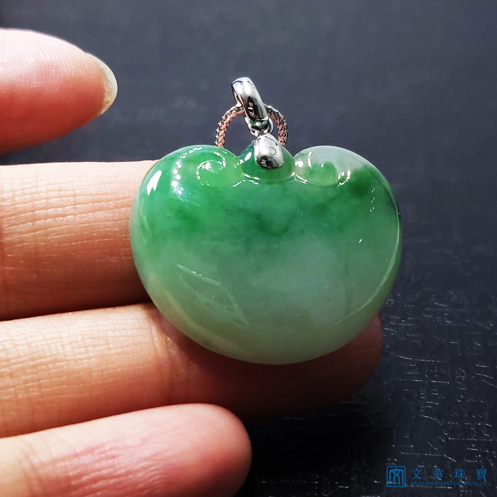 冰糯翠綠元寶如意(已售出)