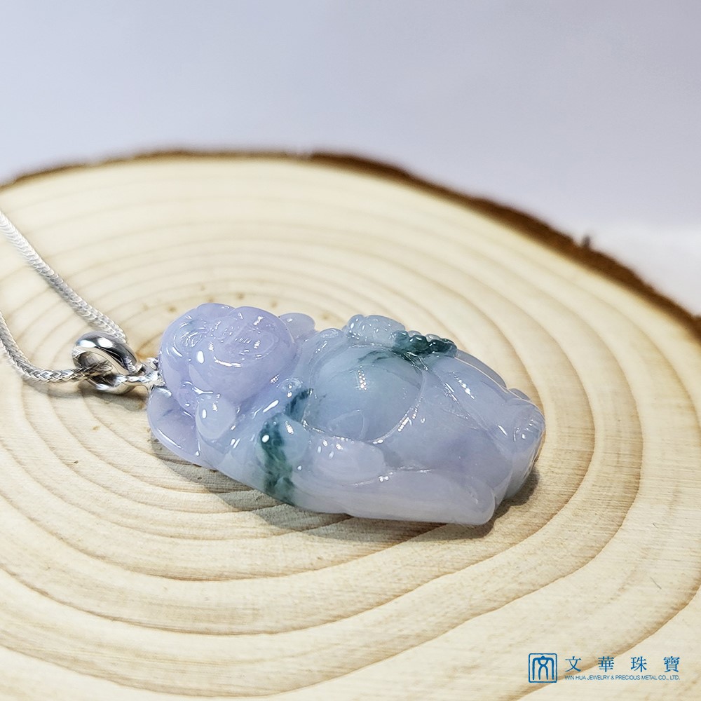 粉紫飄花彌勒佛