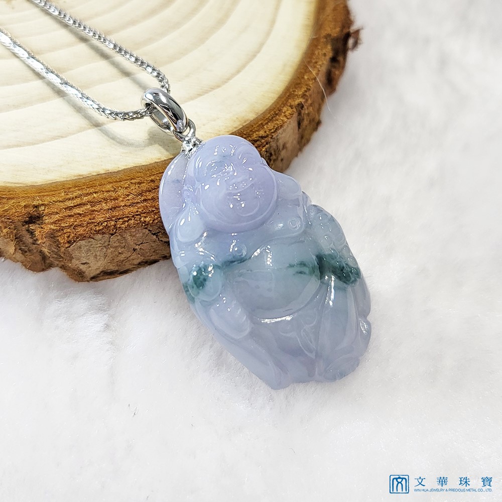 粉紫飄花彌勒佛