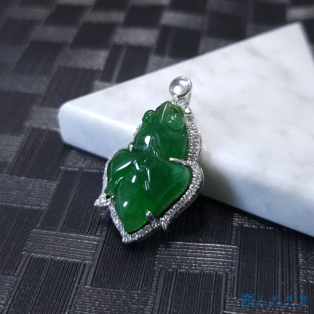 翡翠金魚玉墜(已售出)