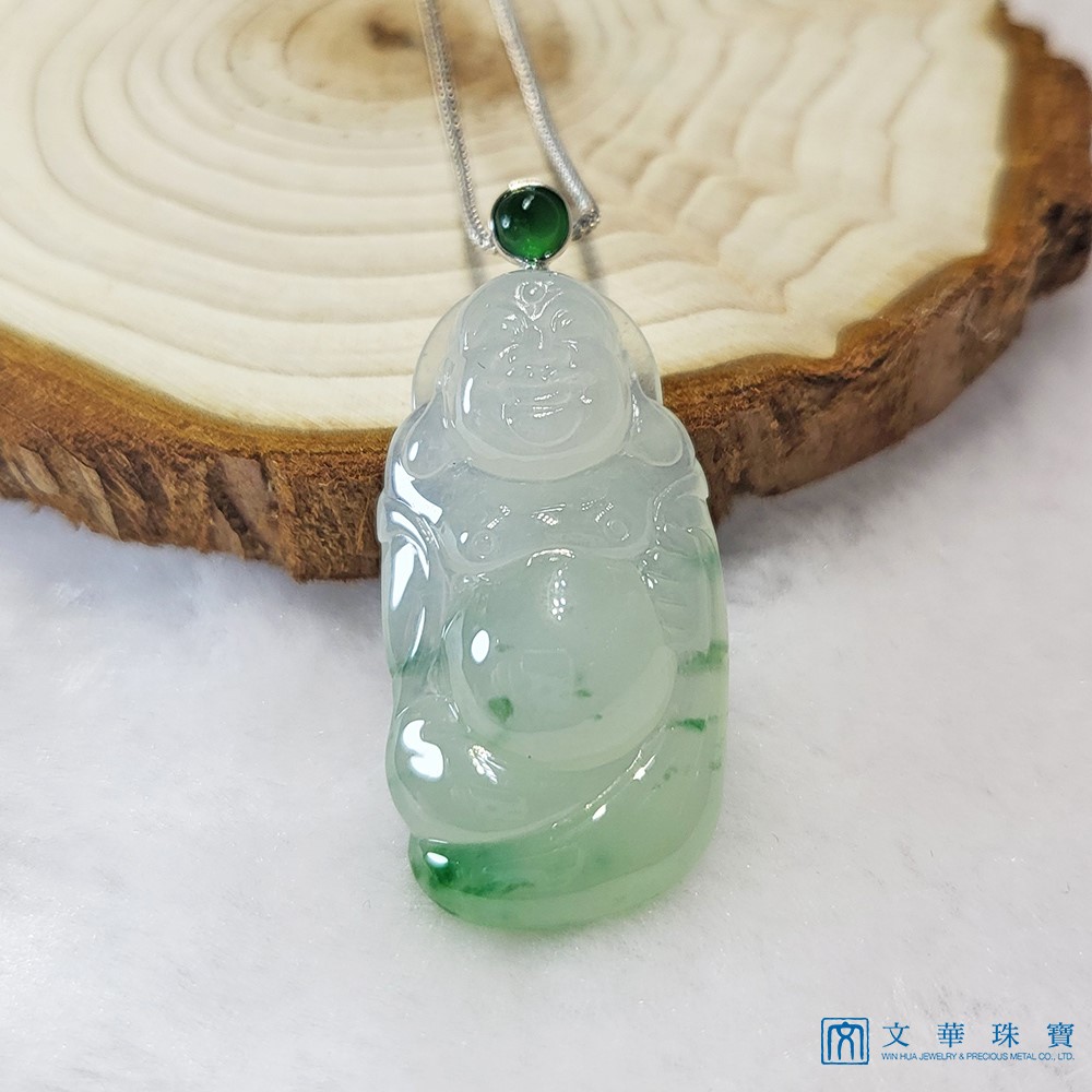 冰種飄綠錢袋彌勒佛