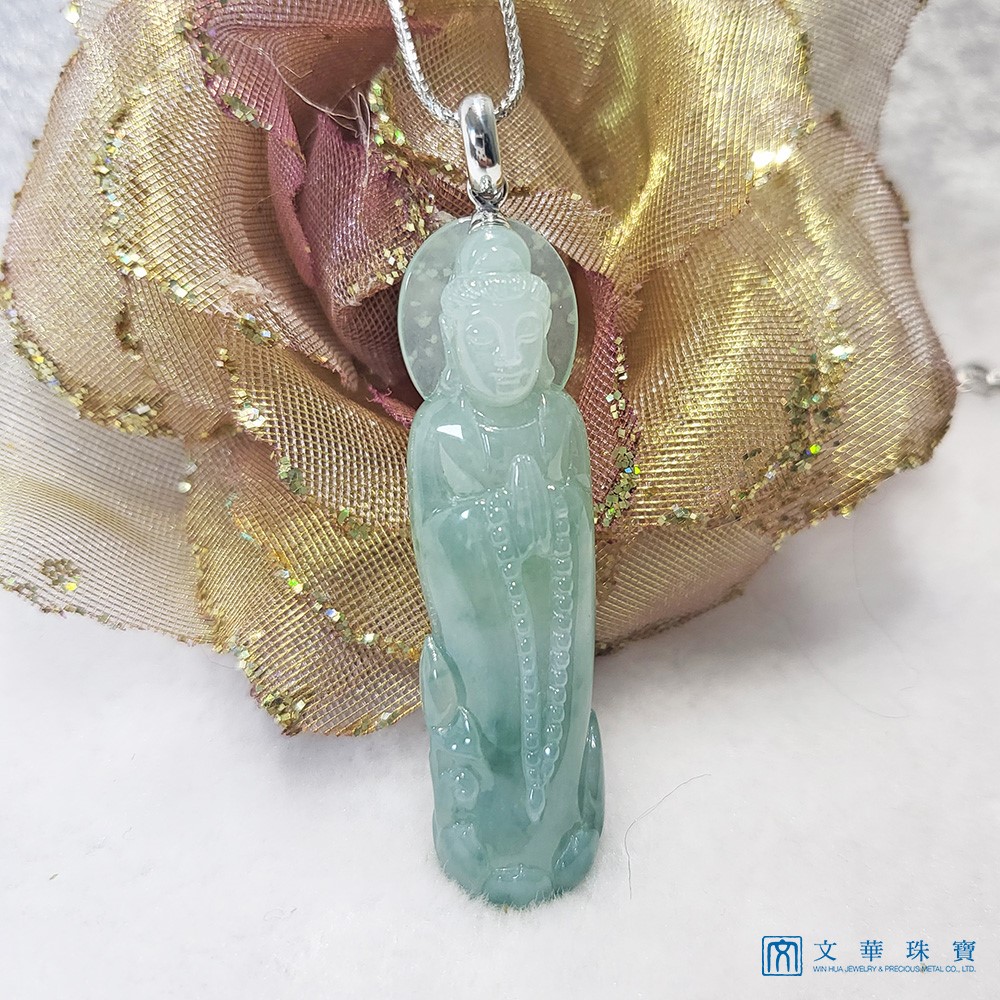 芙蓉持佛珠觀音