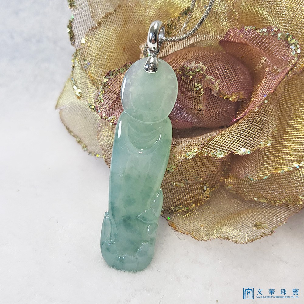 芙蓉持佛珠觀音