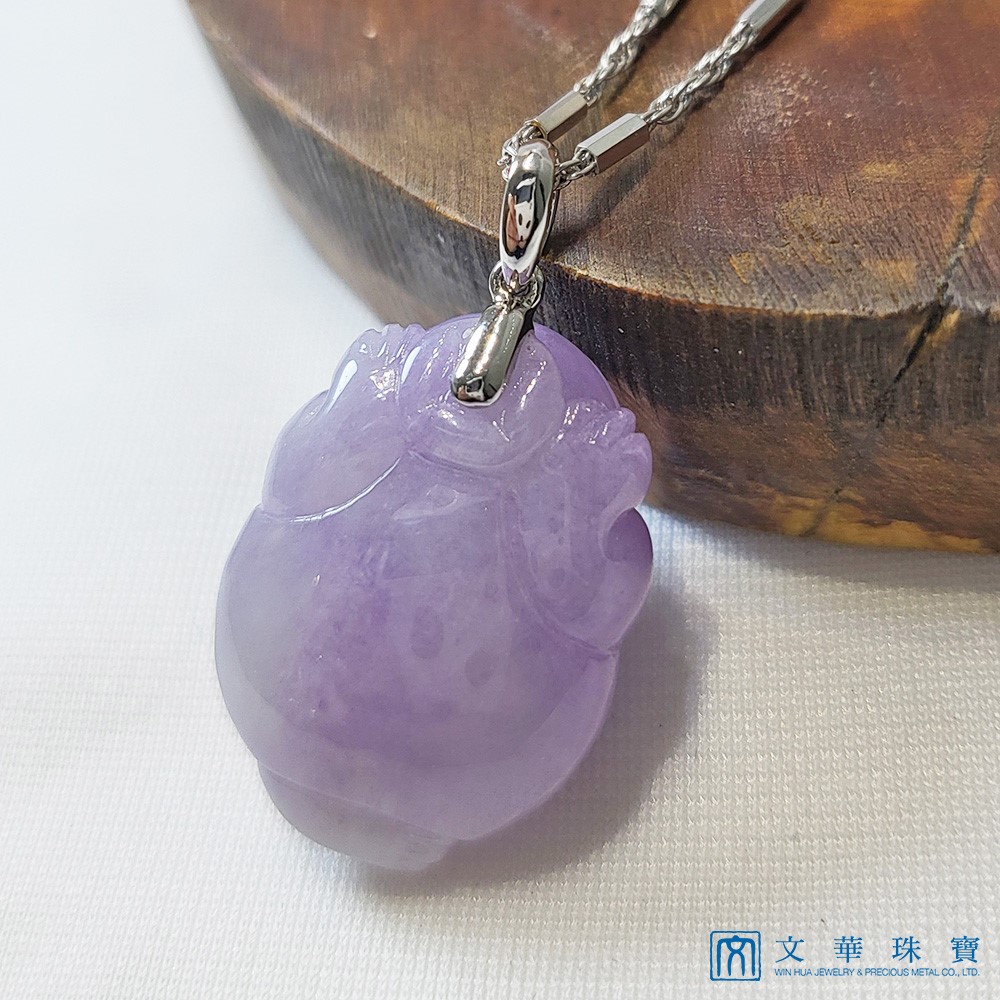 紫翡三腳蟾玉墜(已售出)