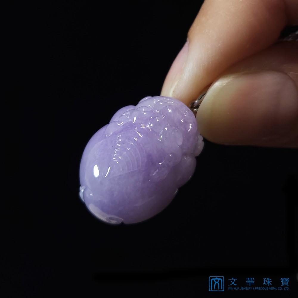 紫翡三腳蟾玉墜(已售出)