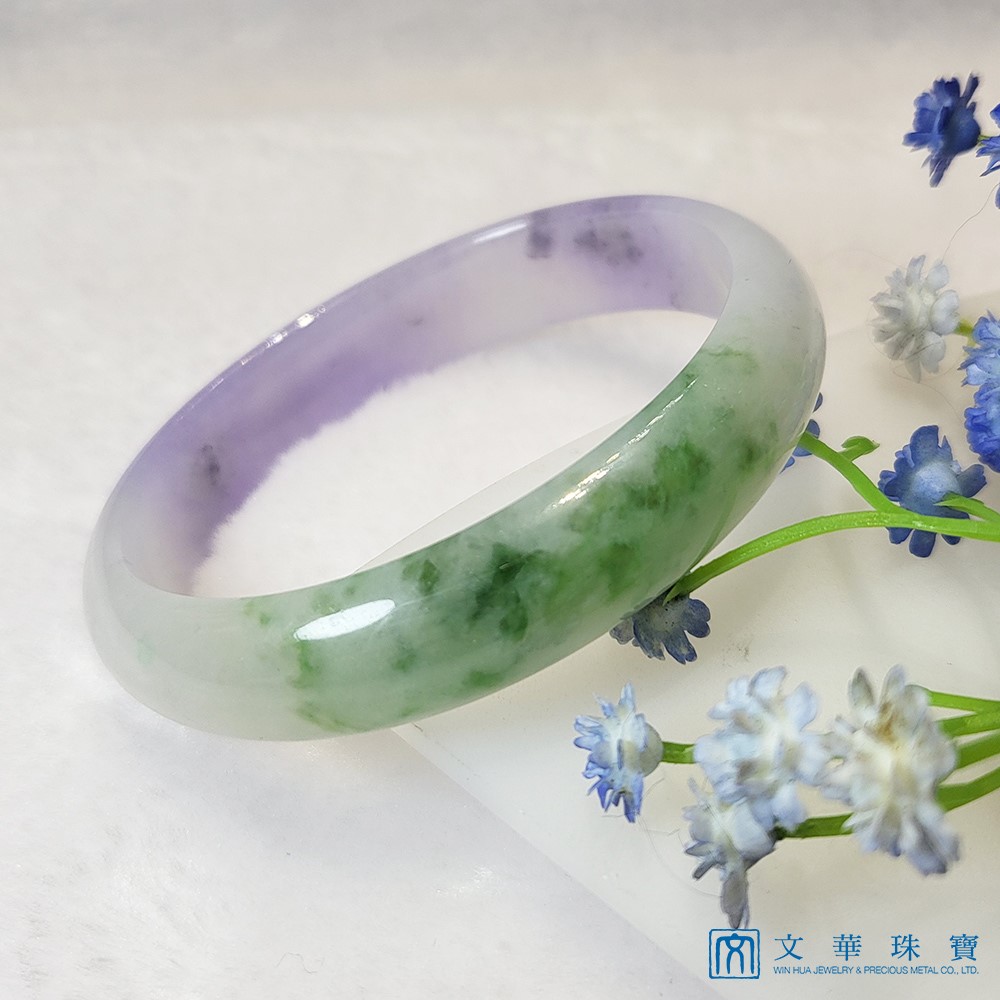 冰種春帶彩貴妃鐲 手圍17(已售出)