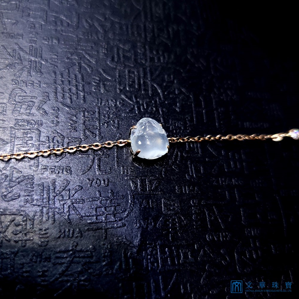 冰蟾玫瑰金手鍊 18K金