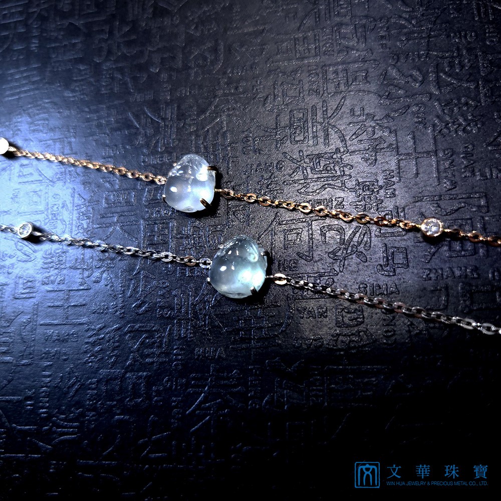 冰蟾玫瑰金手鍊 18K金