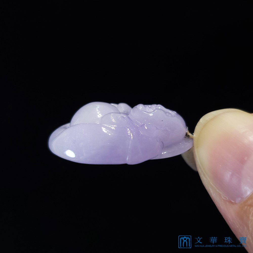 粉紫圓滾滾彌勒佛