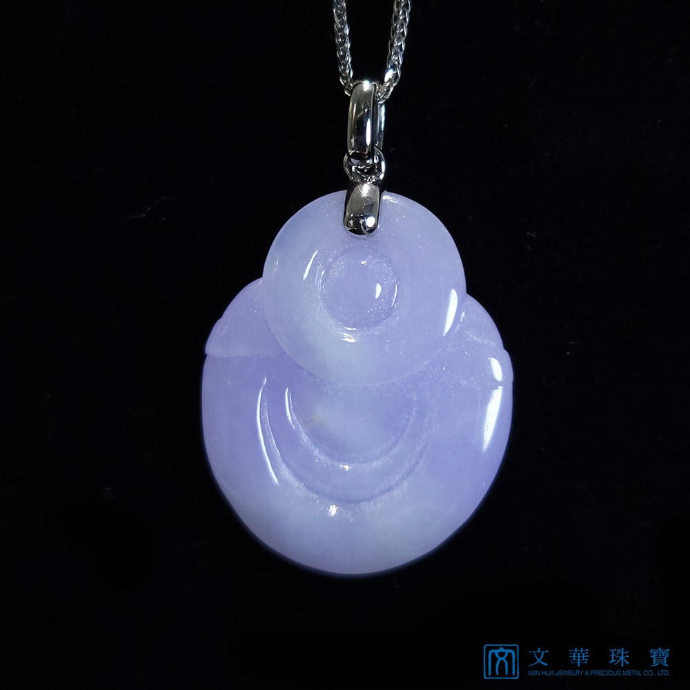 粉紫圓滾滾彌勒佛