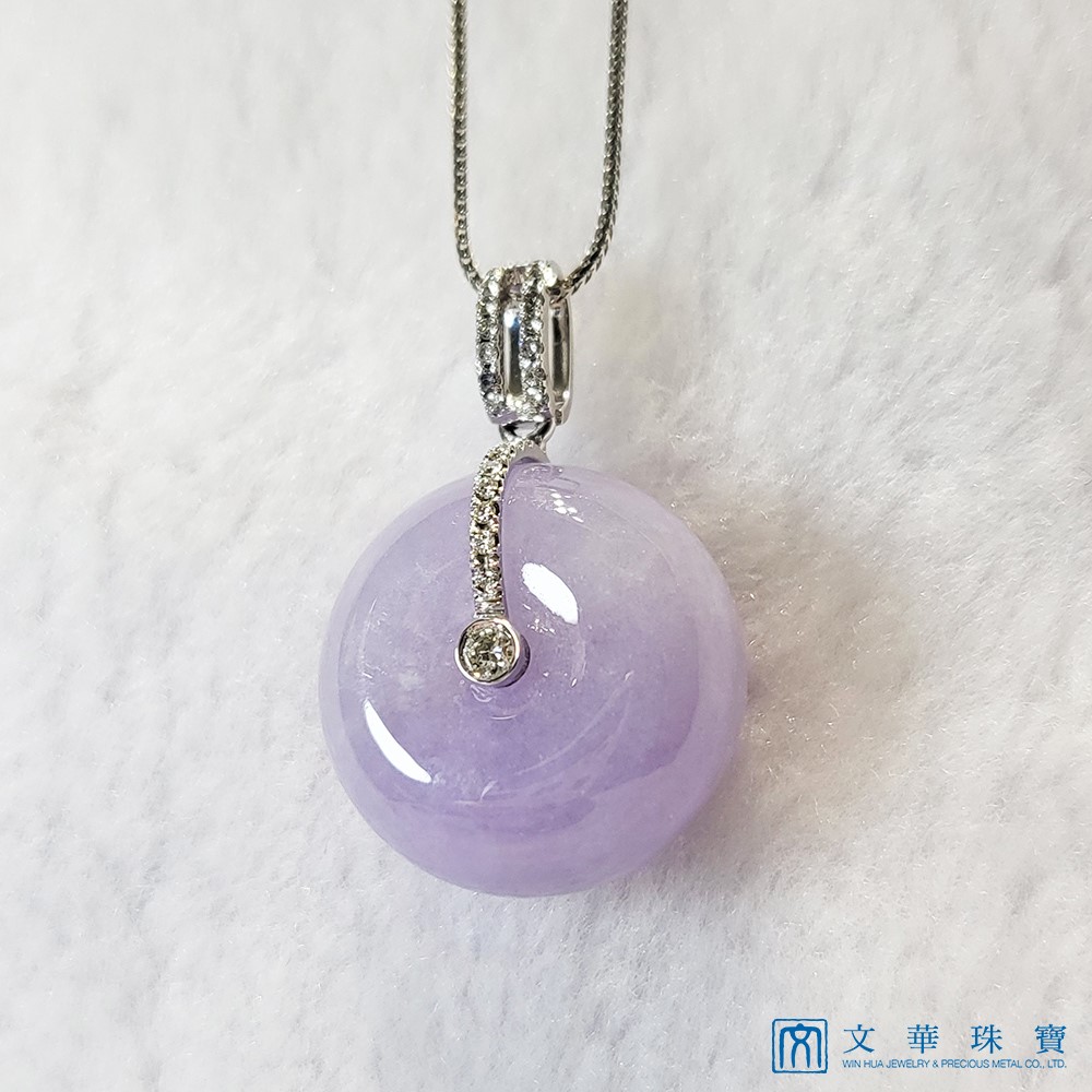 超厚紫羅蘭平安扣鑽墜(已售出)
