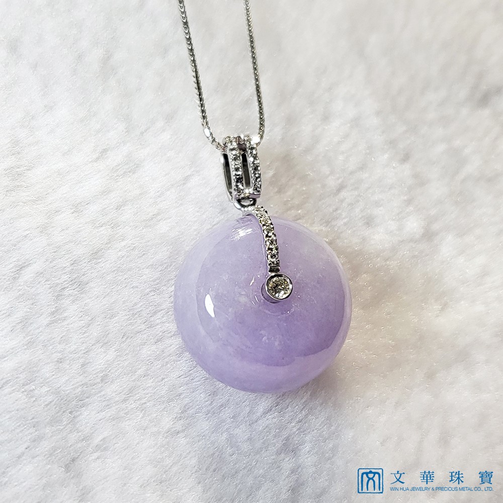 超厚紫羅蘭平安扣鑽墜(已售出)