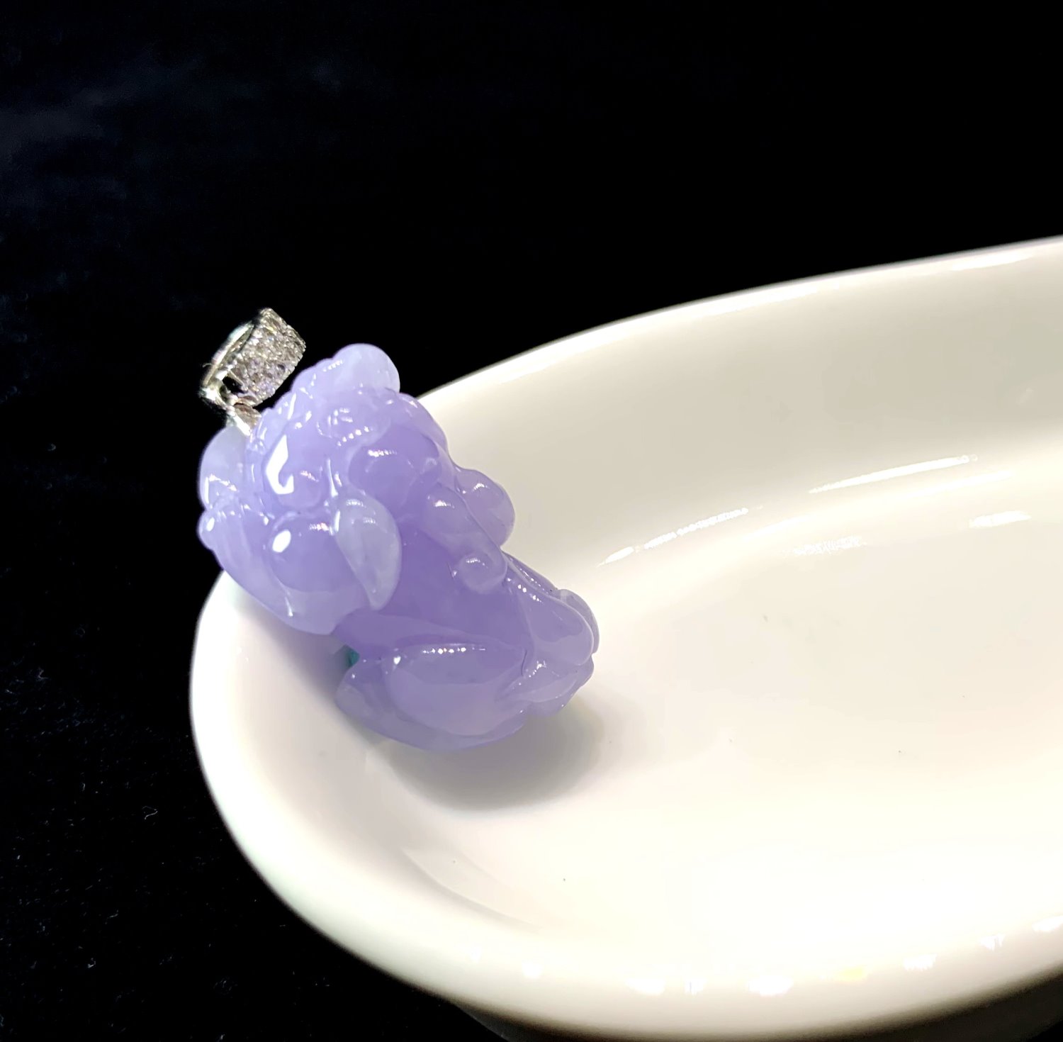 特濃藍紫貔貅玉墜(已售出)