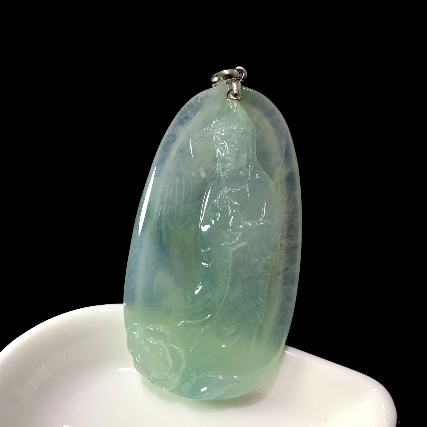 芙蓉種觀音玉墜