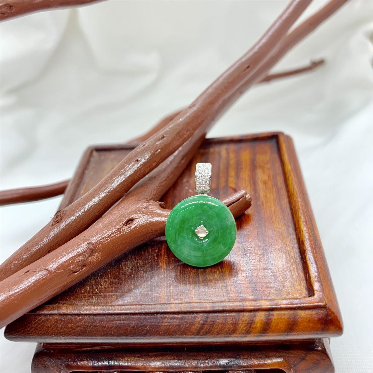 翡翠平安扣玉墜(已售出)