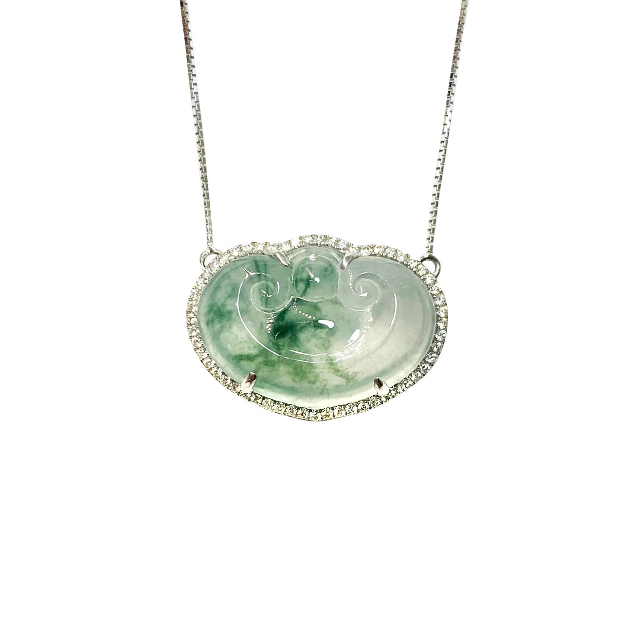 冰種飄花如意項鍊(已售出)