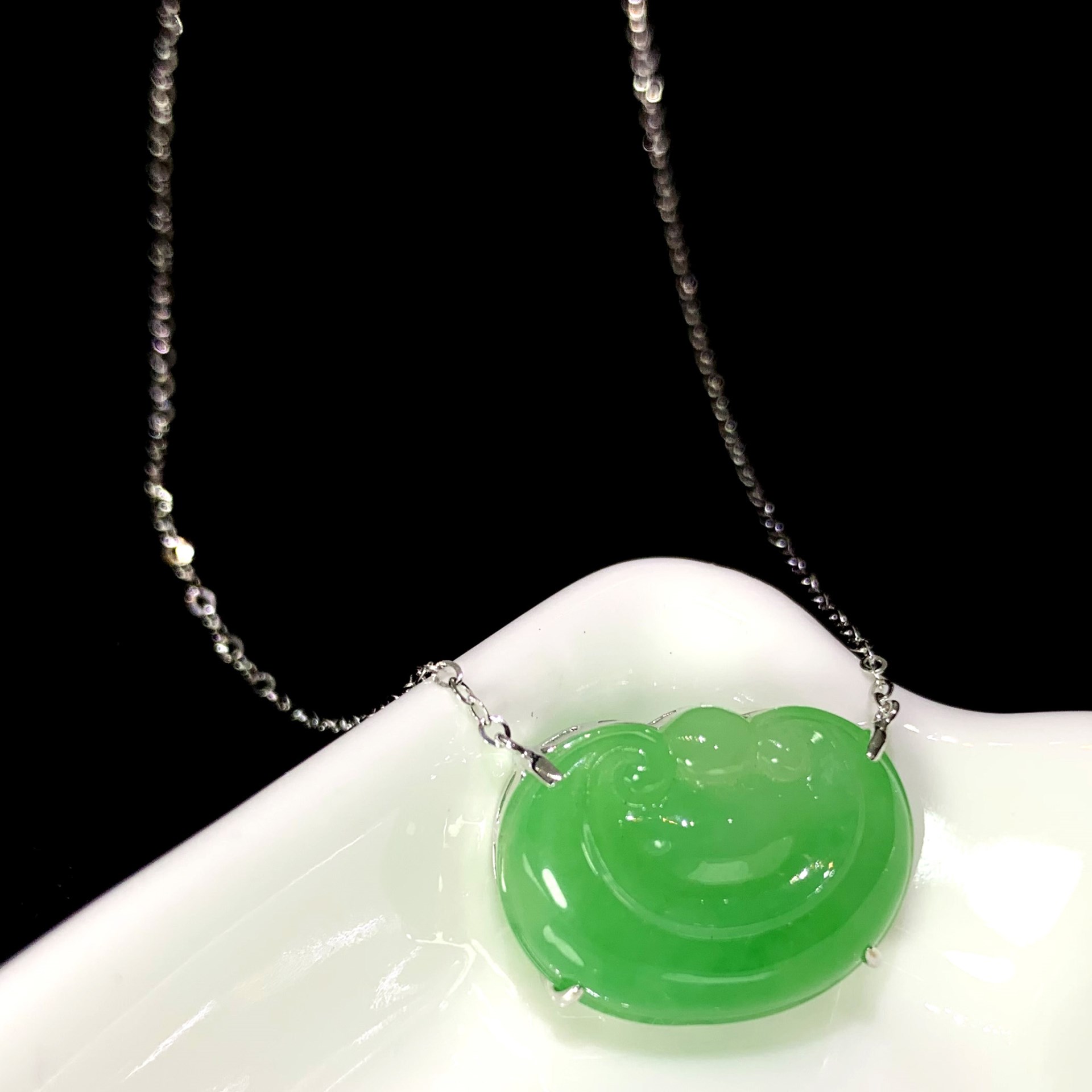 翡翠如意項鍊(已售出)