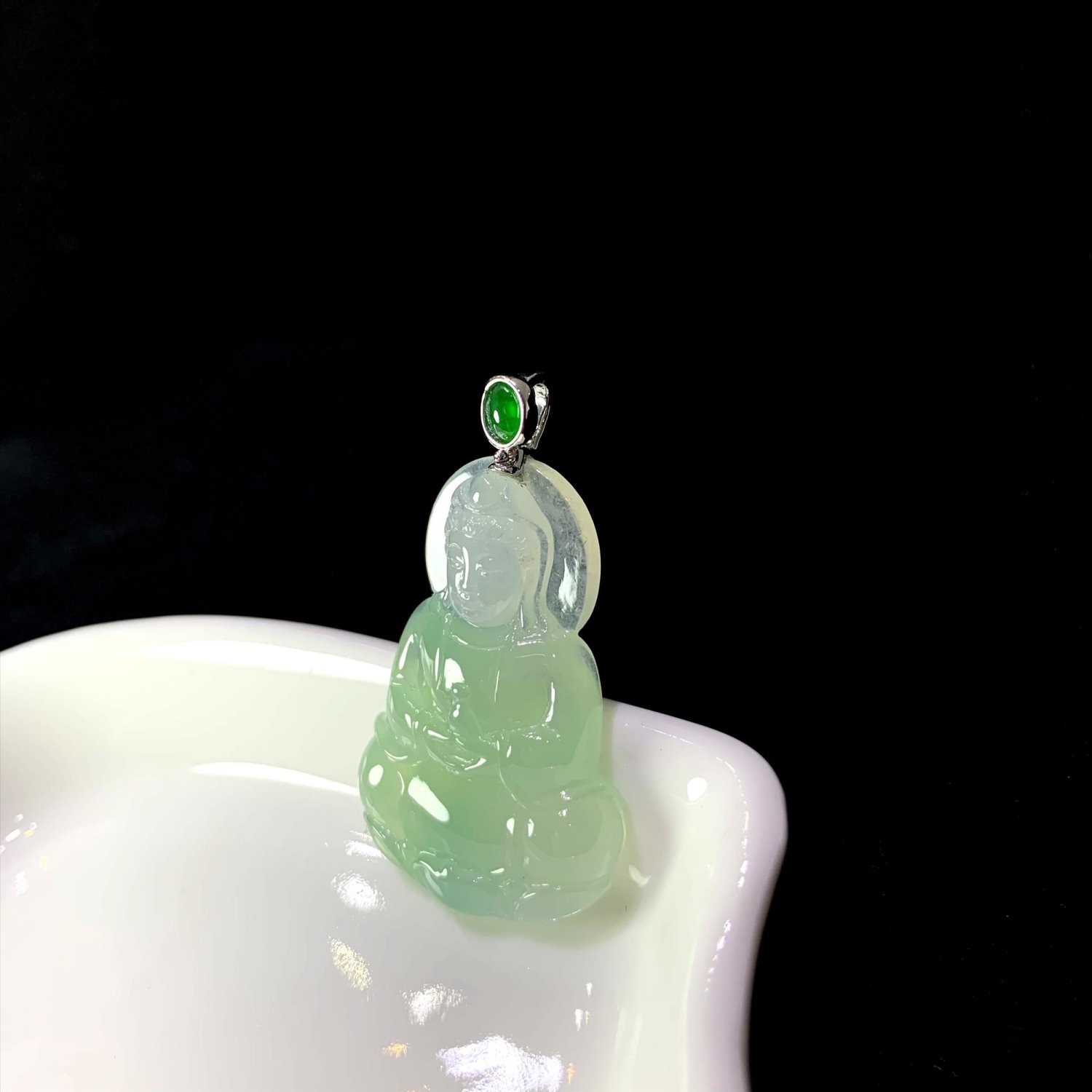 冰芙蓉坐姿觀音墜(已售出)