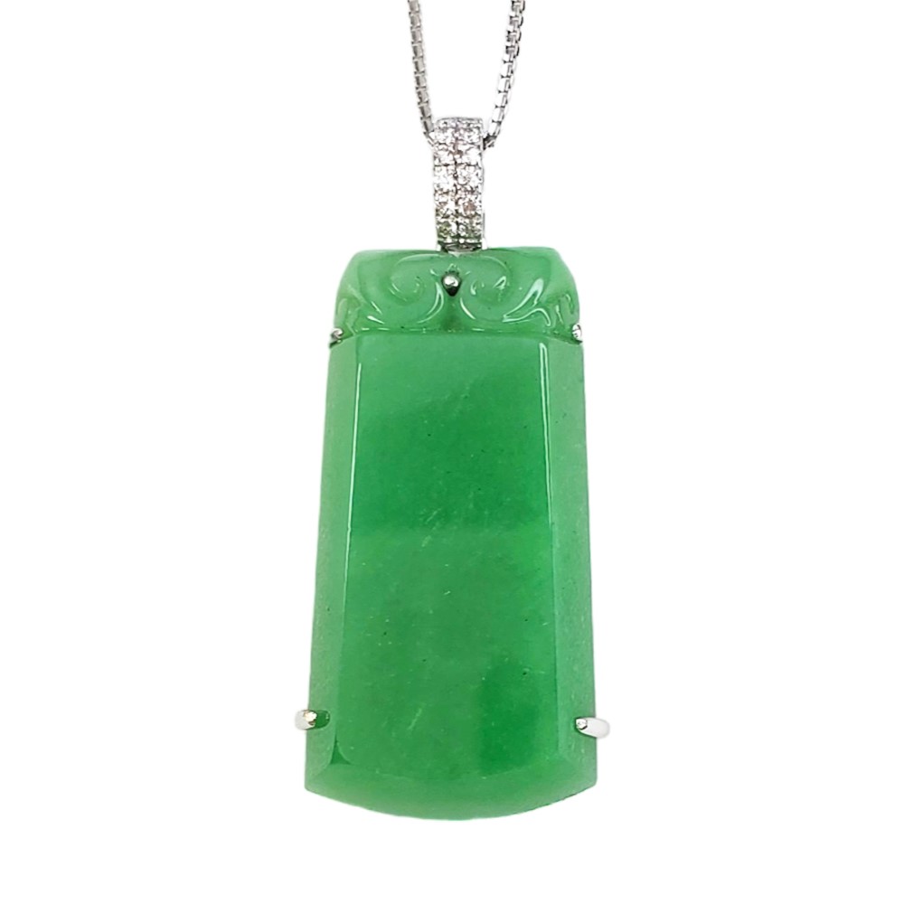 翡翠無事牌玉墜(已售出)