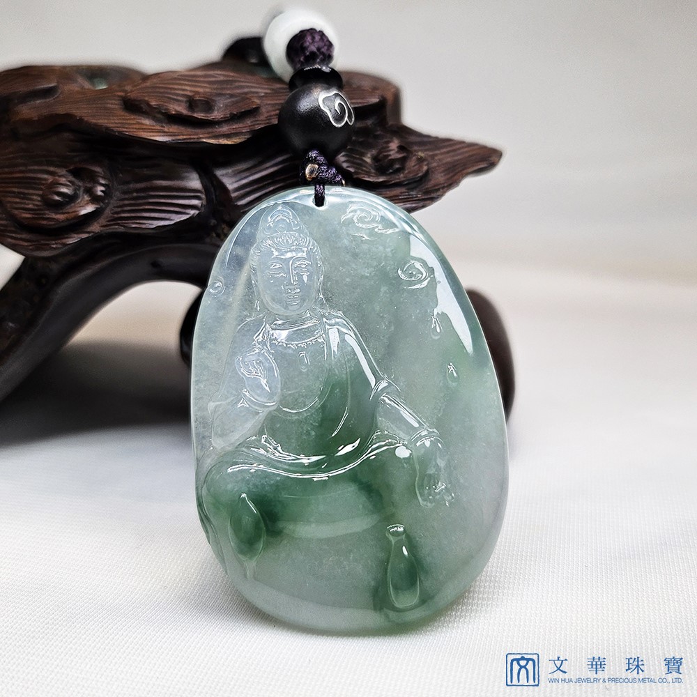 冰種帶綠自在觀音