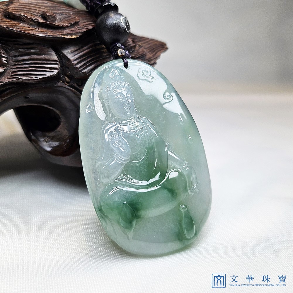 冰種帶綠自在觀音