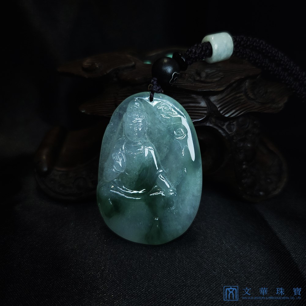 冰種帶綠自在觀音