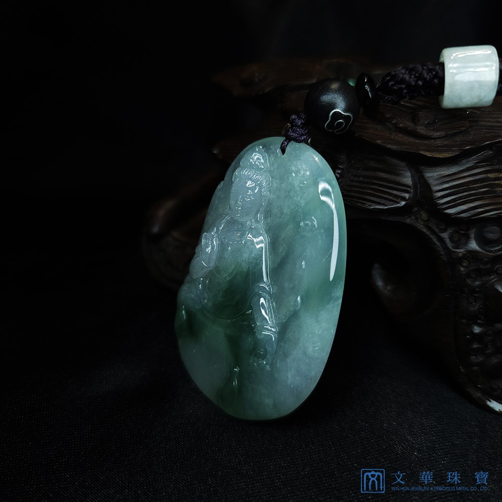 冰種帶綠自在觀音