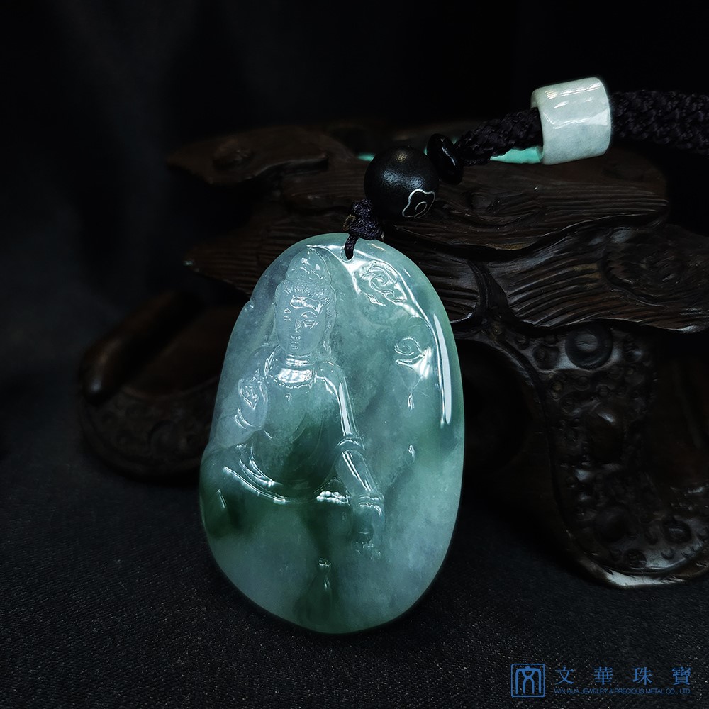 冰種帶綠自在觀音