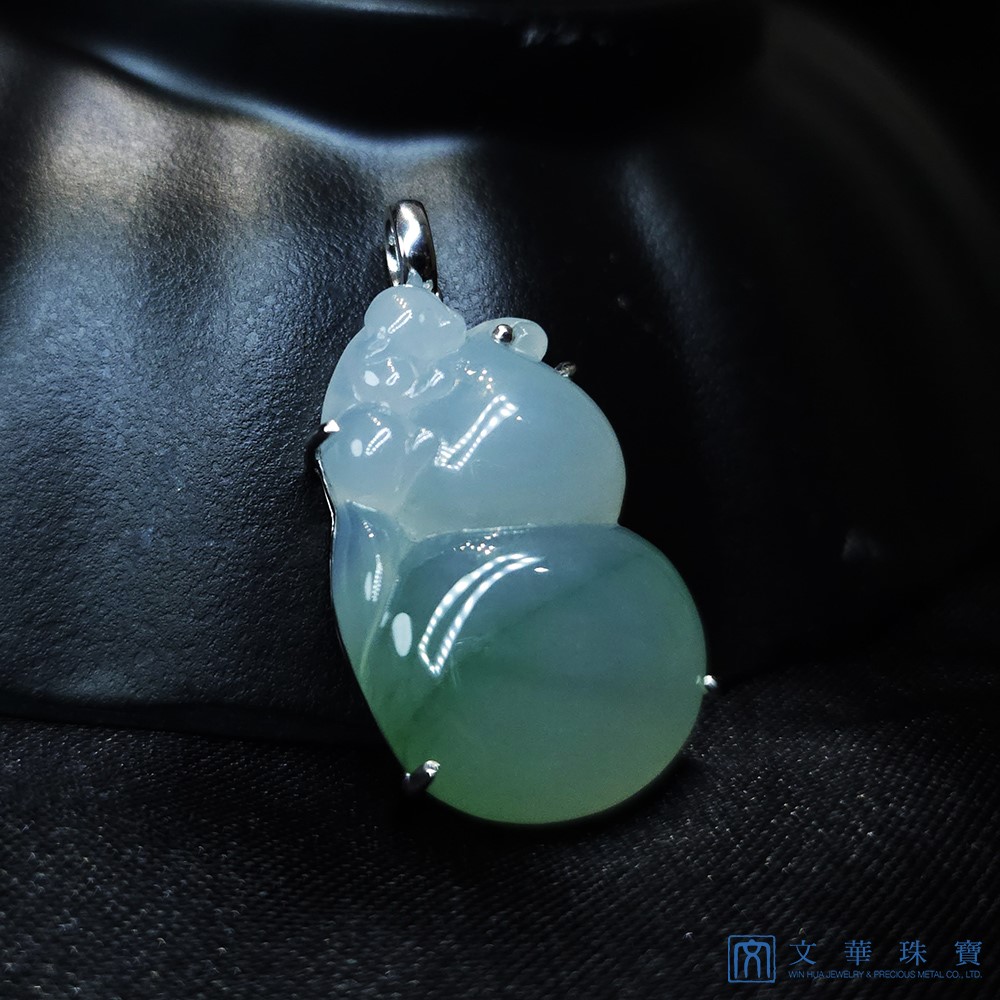 冰芙蓉福祿猴玉墜