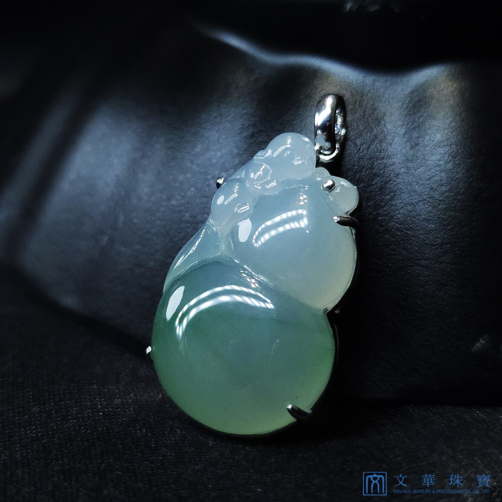 冰芙蓉福祿猴玉墜