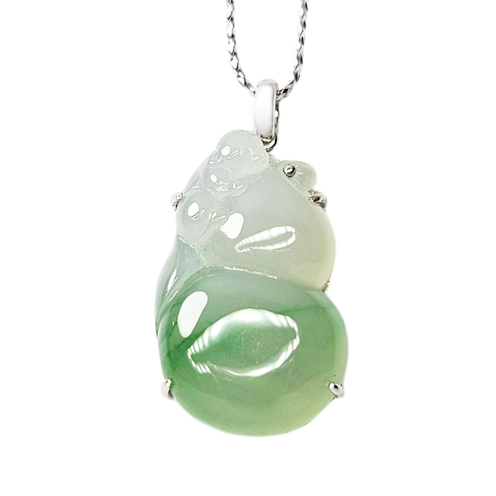 冰芙蓉福祿猴玉墜