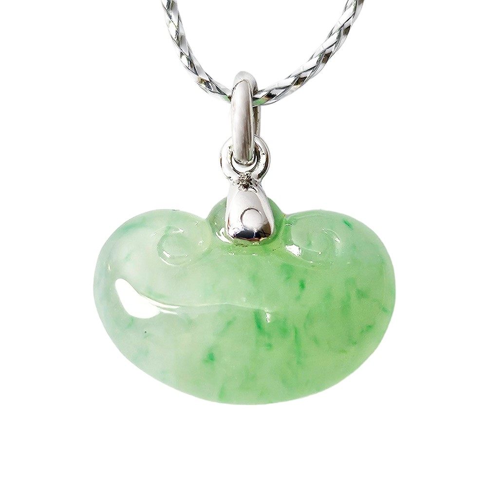 冰綠小元寶如意墜