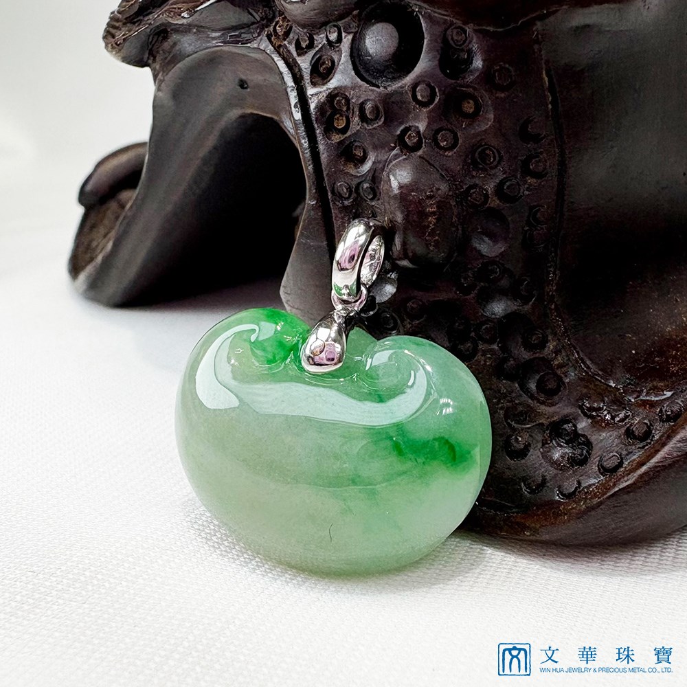 翡翠元寶如意玉墜